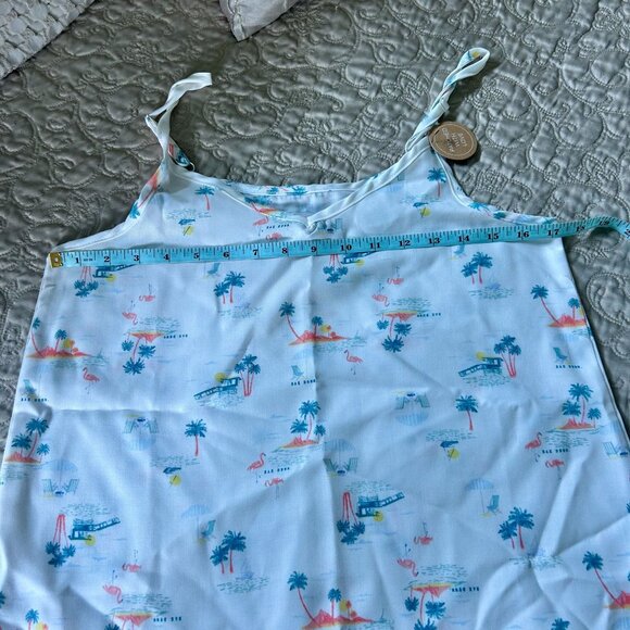 Rae Dunn Womens Tropical Print Camisole Tank Top - Picture 3 of 6